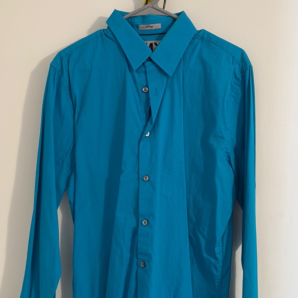 Express Blue Button-Up Shirt